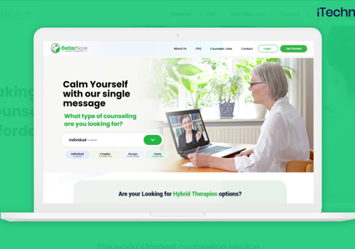 Web Development Package Example: Betternow - Online Appointments with Doctors
