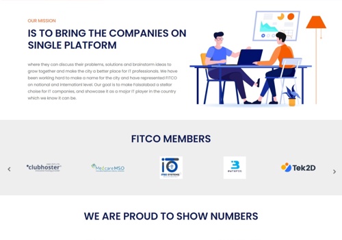 Web Development Package Example: Faisalabad I.T Companies Organization - FITCO