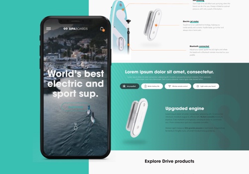 UX/UI Design Package Example: New UX/UI design