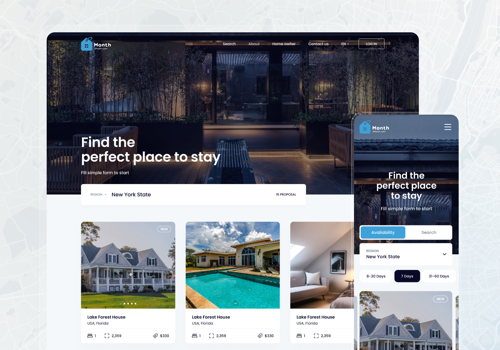 Web Design Package Example: Month2month Property Management