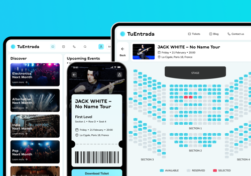 Custom Software Development Package Example: CROSS-PLATFORM CONCERT TICKETING PLATFORM