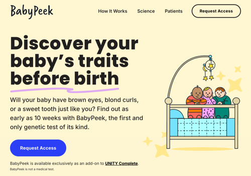 Web Design Package Example: BabyPeek