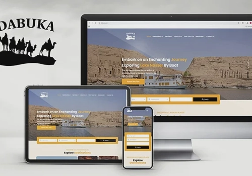 Web Design Package Example: Dabuka Travel Web Site