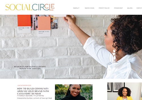 Web Design Package Example: Personal Portfolio/Brand website using WordPress