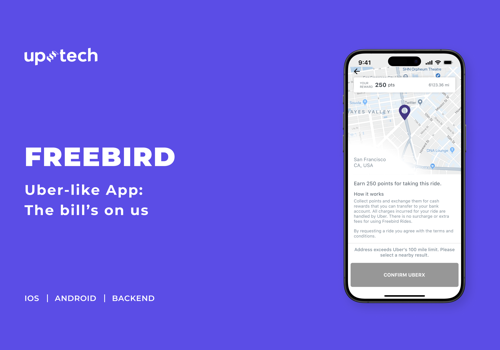 Mobile App Development Package Example: Freebird Rides