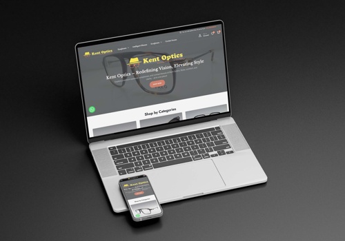 Web Development Package Example: Kent Optics