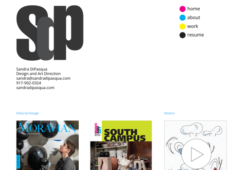 Web Design Package Example: Sandra DiPasqua Website Design and Development