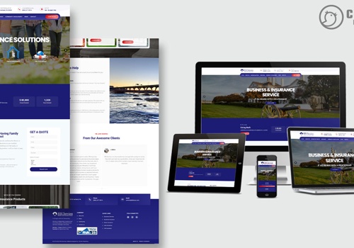 Social Media Marketing Package Example: Logo / Website / Social Media - Insurance Agency