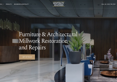 Web Design Package Example: Hospitality Solutions