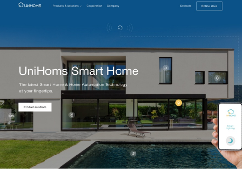 Web Design Package Example: CRO Website | B2B & B2C Smart Home Company
