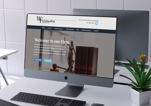 Web Design Package Example: Website design for Elder Law Firm