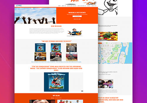 Web Development Package Example: Children Obesity Foundation Inc.