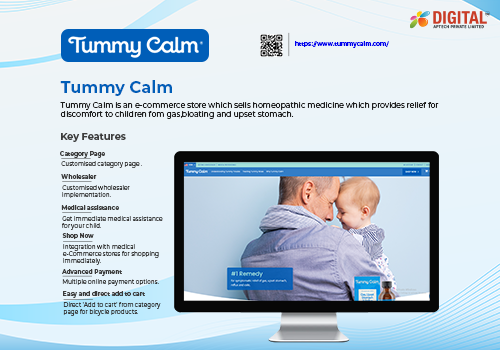 Web Development Package Example: Tummy Calm Website