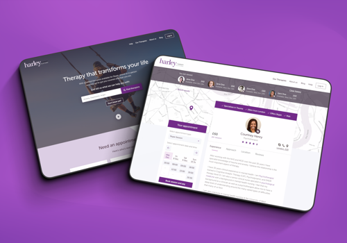 UX/UI Design Package Example: Harley Therapy