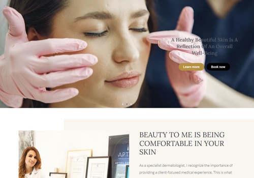 Web Design Package Example: Dr Amira El Kholy Website design and development