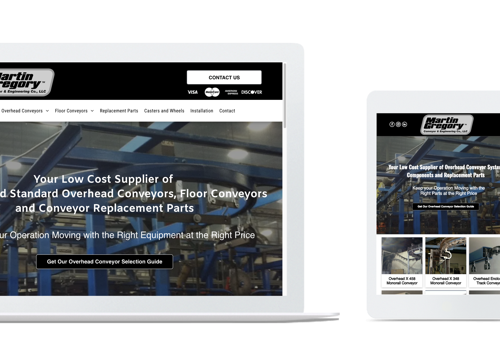 Web Design Package Example: Manufacturing Website Design