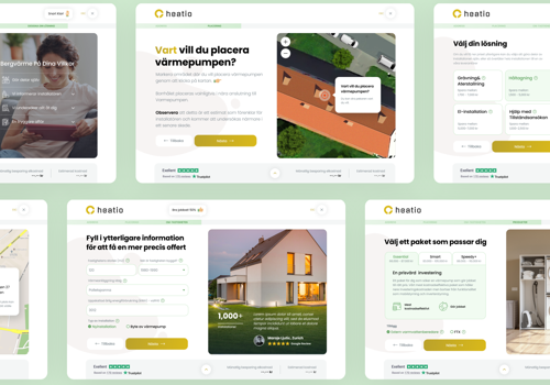 UX/UI Design Package Example: Geothermal heating systems