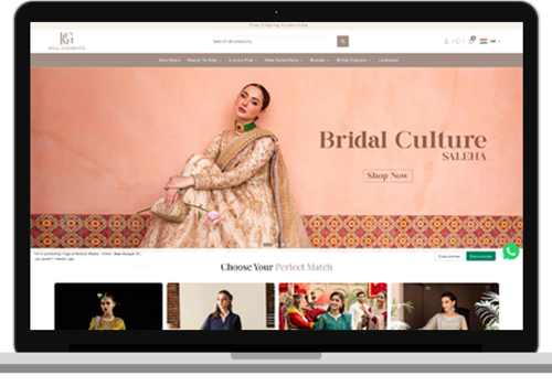 E-Commerce Development Package Example: Bilal Garments