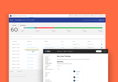UX/UI Design Package Example: Designing for Integrated Data with Actian