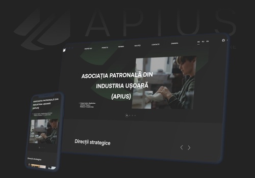 UX/UI Design Package Example: Website redesign for APIUS
