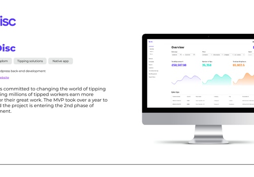 Mobile App Development Package Example: TipDisc