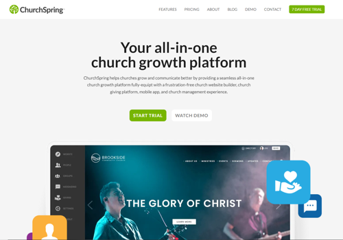 Custom Software Development Package Example: Churchspring Project