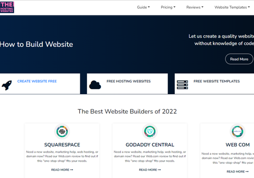 Web Design Package Example: Website Design for Hosting Websites