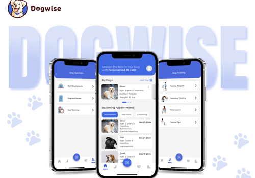 UX/UI Design Package Example: Dogwise