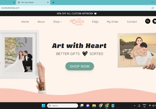 E-Commerce Development Package Example: Coco Studio Website