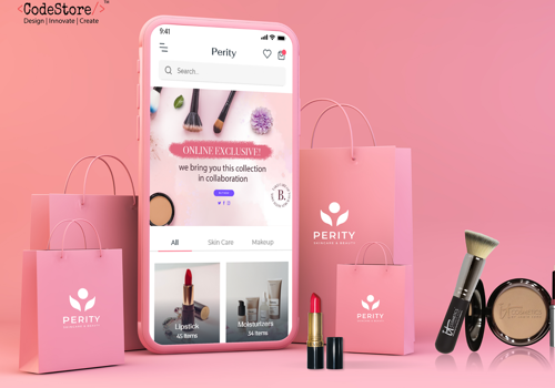 Mobile App Development Package Example: Perity Beauty