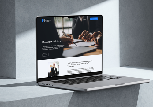 Web Development Package Example: Corporate website redesign for law firm