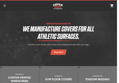 Web Design Package Example: CoverSports