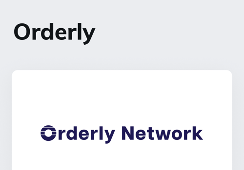Custom Software Development Package Example: Orderly Network