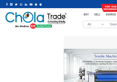 Web Development Package Example: Chola Textile B2B