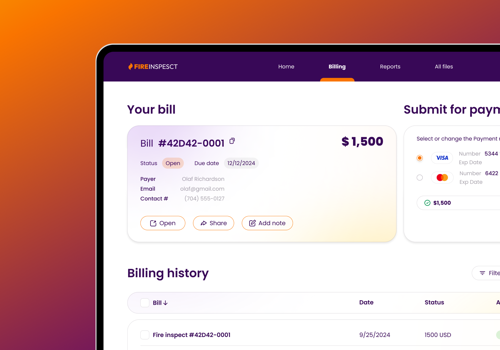 Custom Software Development Package Example: MULTI-TENANT FIRE INSPECTION PORTAL