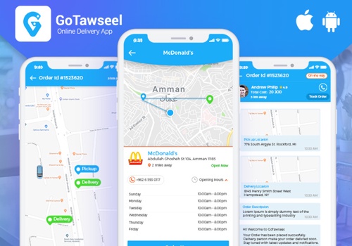 Mobile App Development Package Example: Go Tawseel - Delivery Mobile App