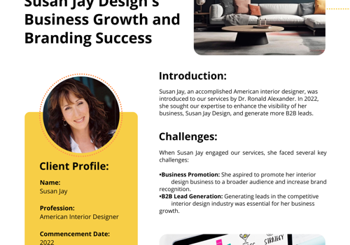 Branding Package Example: Susan Jay Design's Business Growth and Branding