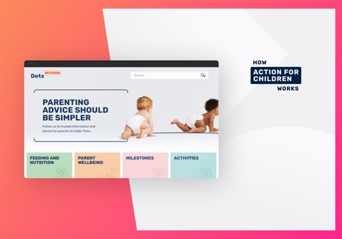 UX/UI Design Package Example: A new web platform for a UK charity