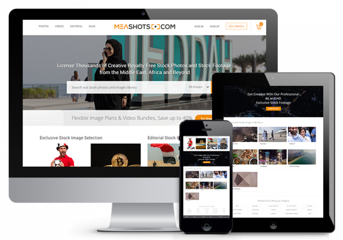 Web Design Package Example: Stock Images Marketplace