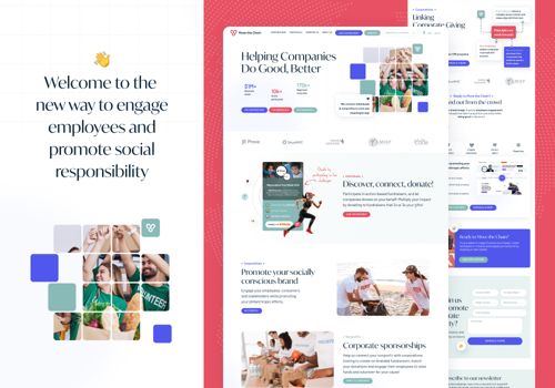 Web Design Package Example: Move the Chain Platform - Purpose-Driven Giving