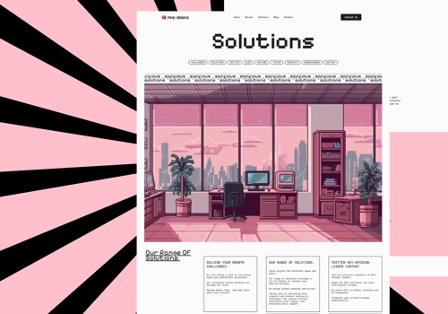 Web Design Package Example: Pink Brains WordPress Website Development & Design