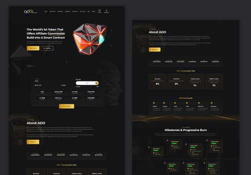 Web Development Package Example: Ado Network Website