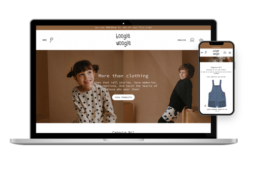 E-Commerce Development Package Example: Boogie Woogie Shopify Store