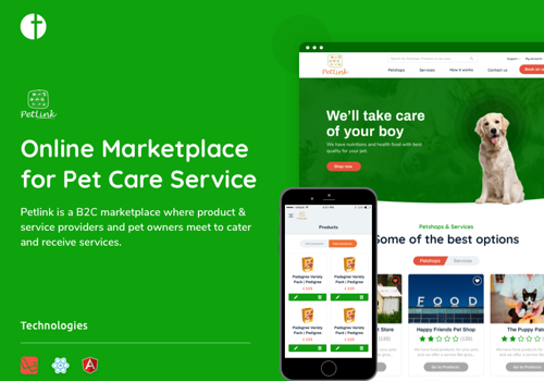 Web Development Package Example: Online Marketplace for Pet Care Service