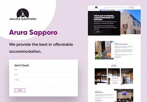 Web Design Package Example: Arura Sapporo