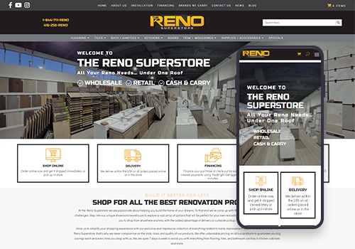Social Media Marketing Package Example: The Reno Superstore: Toronto's Renovation Experts