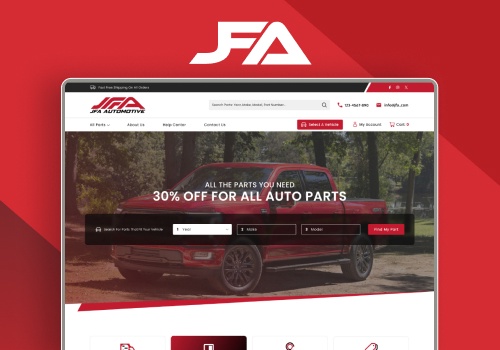 Logo Package Example: JFA and Smile Auto Parts