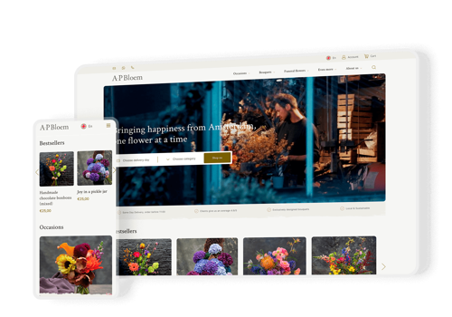 Web Design Package Example: AP Bloem