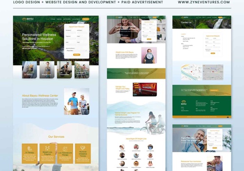 Web Design Package Example: Bayou Wellness Center - Website Design & Develop