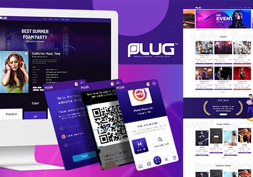 Web Design Package Example: Plug - Event management and Ticketing platform